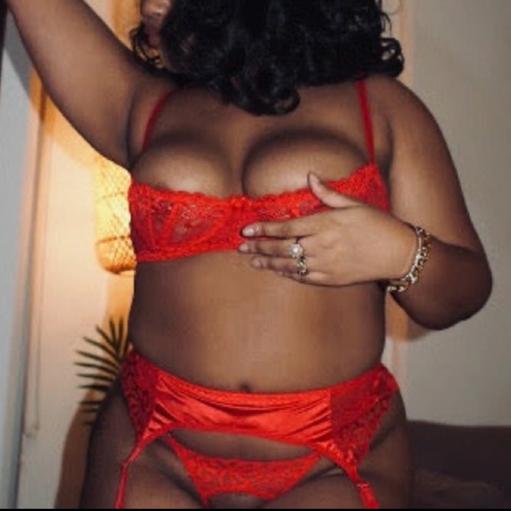 Bold Red Lace Open Panty
